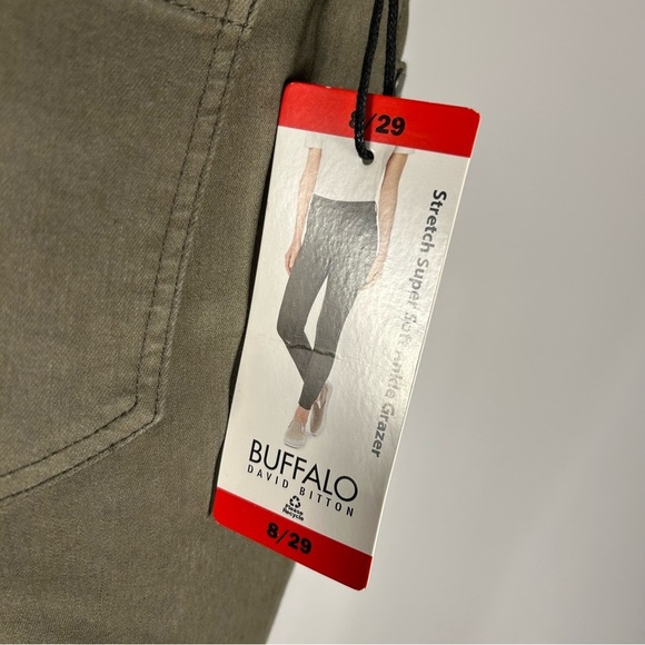 ❤️ NWT Buffalo David Bitton Olive Skinny Jeans Aubrey high rise ankle 29x26 - Picture 6 of 13